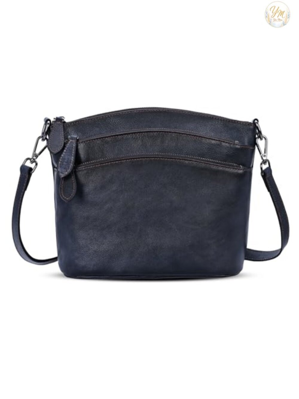 Genuine Leather Crossbody Bag Vintage Shoulder Handbag Travel Purse Multiple